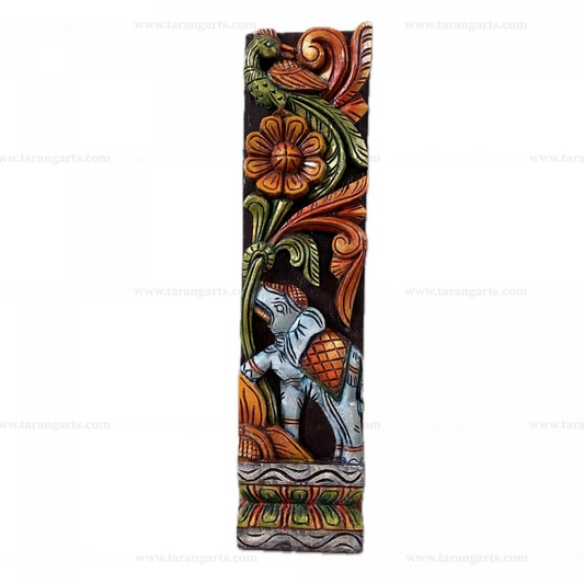 ELEPHANT VAAGAI WOODEN WALL HANGING PANEL