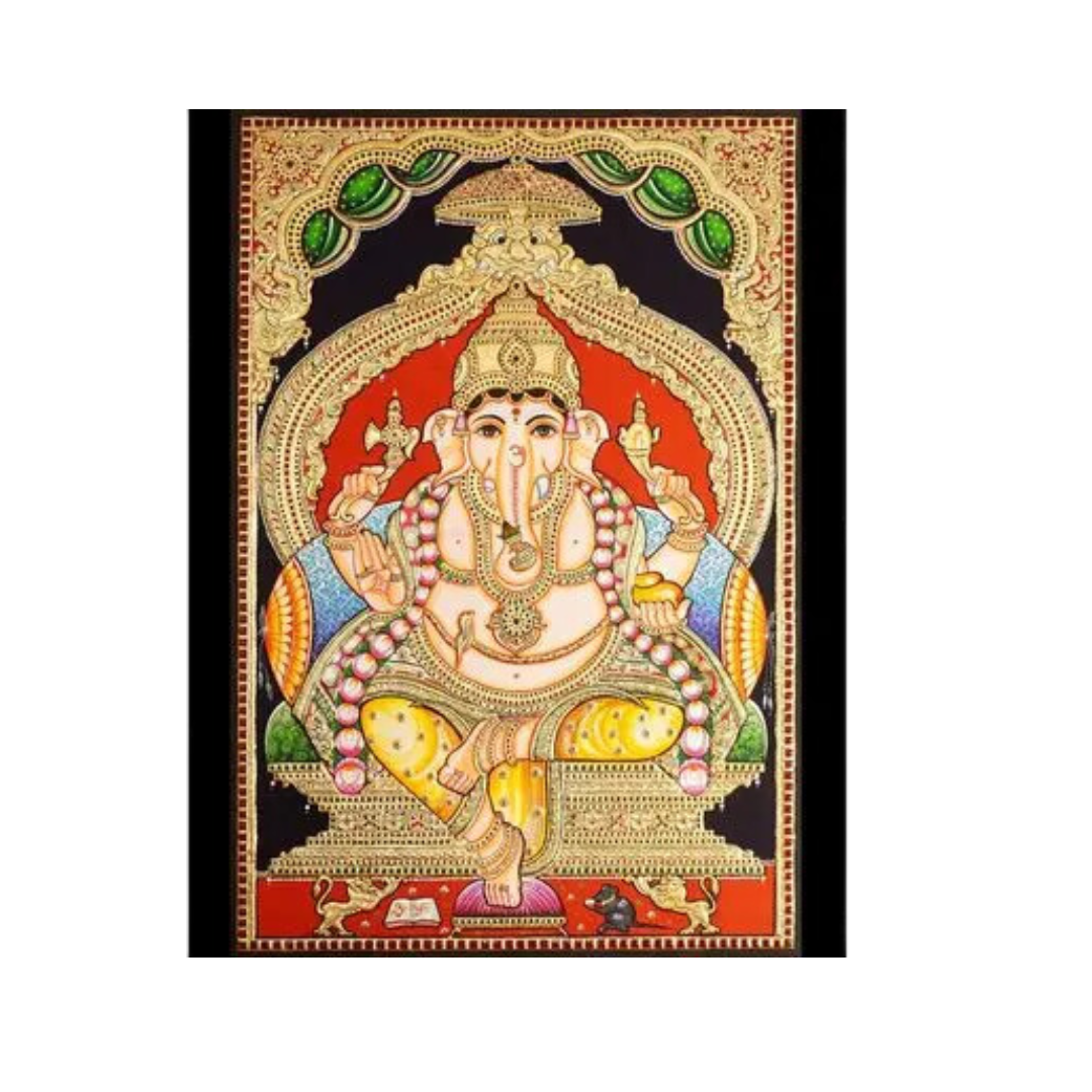 GANESHA TANJORE PAINTING