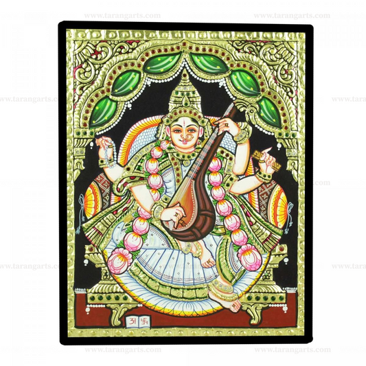 SARASWATHI TANJORE PAINTING