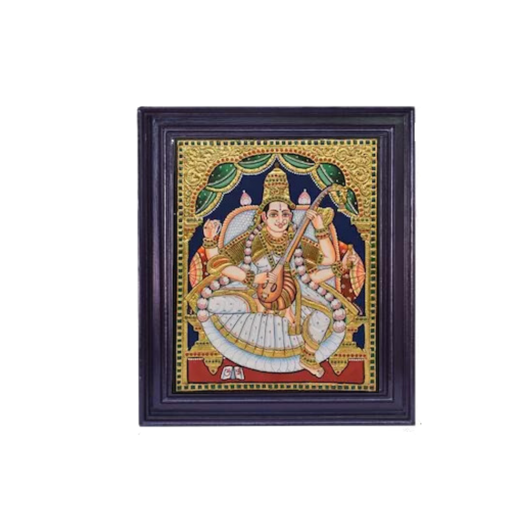 SARASWATHI TANJORE PAINTING