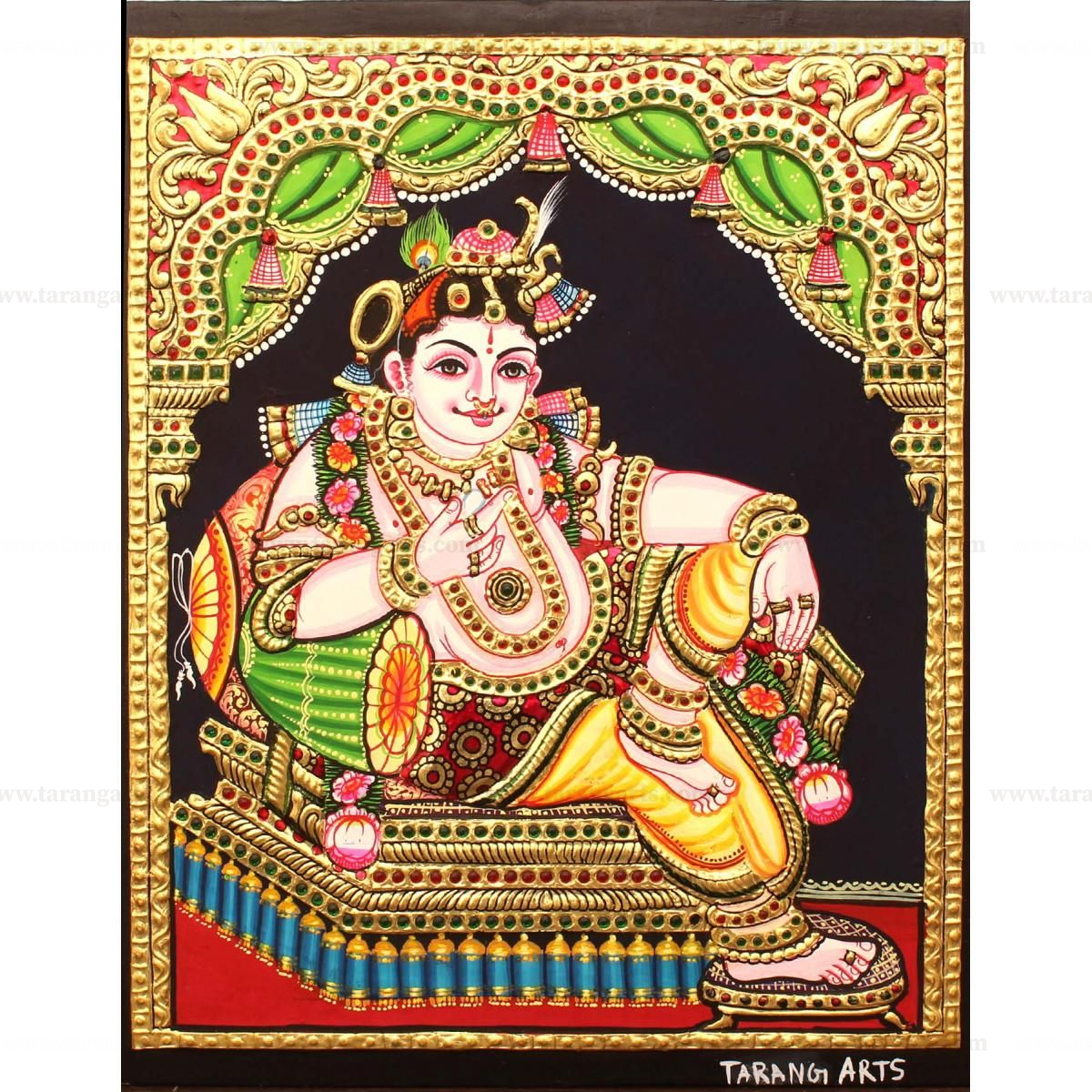 KRISHNA TANJORE PAINTING