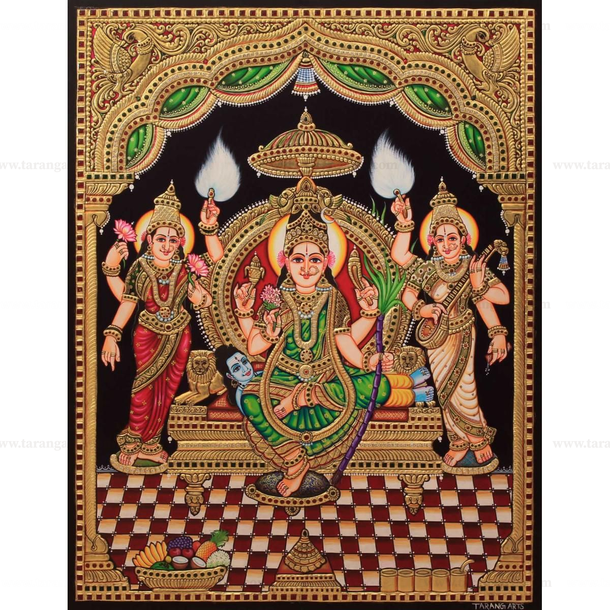 LALITHA DEVI TANJORE PAINTING