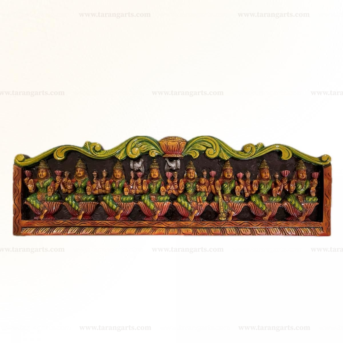 ASHTALAKSHMI VAAGAI WOODEN WALL HANGING PANEL