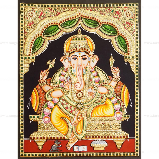 GANESHA TANJORE PAINTING