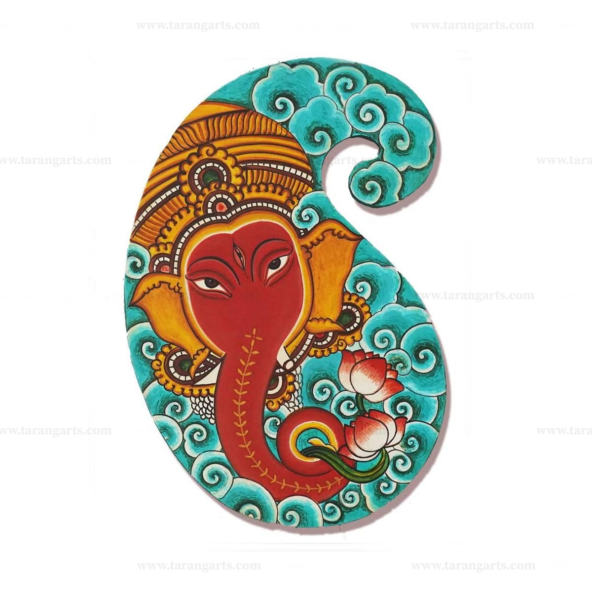 KERALA MURAL HAND PAINTED WALL PLATES