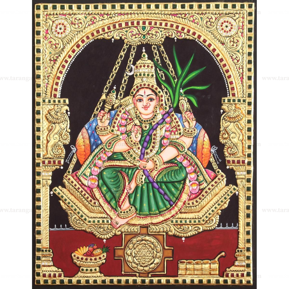 RAJARAJESHWARI TANJORE PAINTING