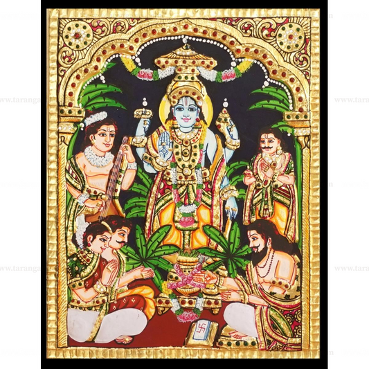 SATHYANARAYAN TANJORE PAINTING