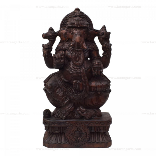 GANESHA VAAGAI WOODEN WALL HANGING