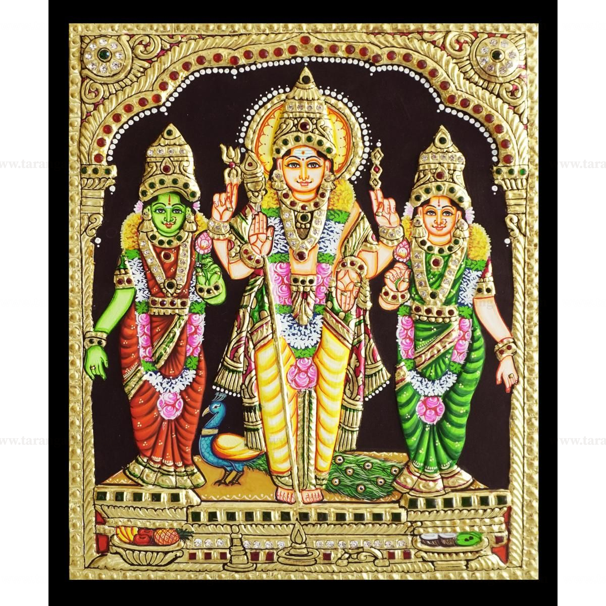 MURGAN TANJORE PAINTING