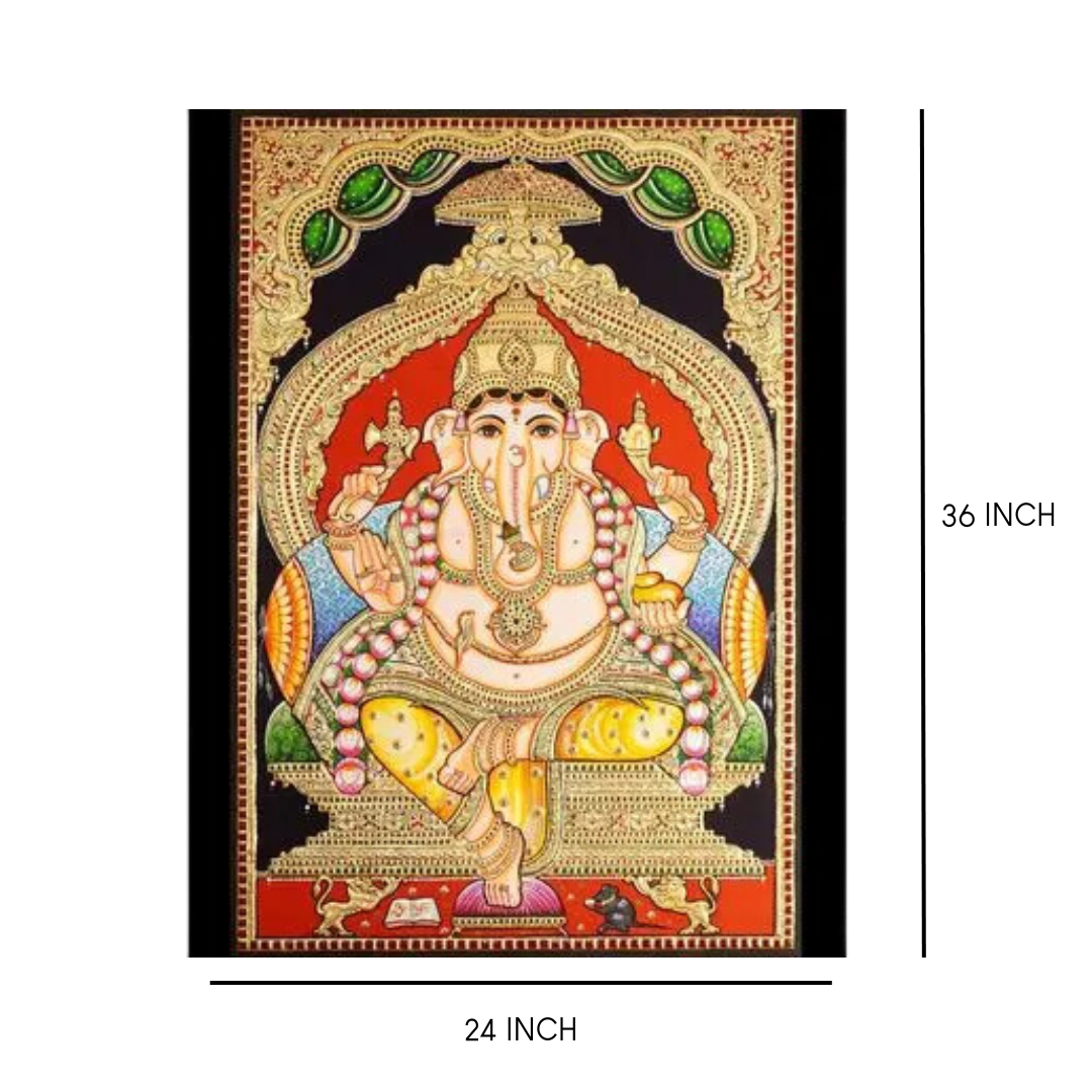 GANESHA TANJORE PAINTING